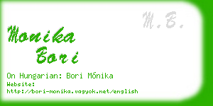 monika bori business card