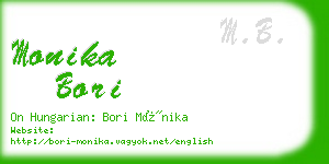 monika bori business card